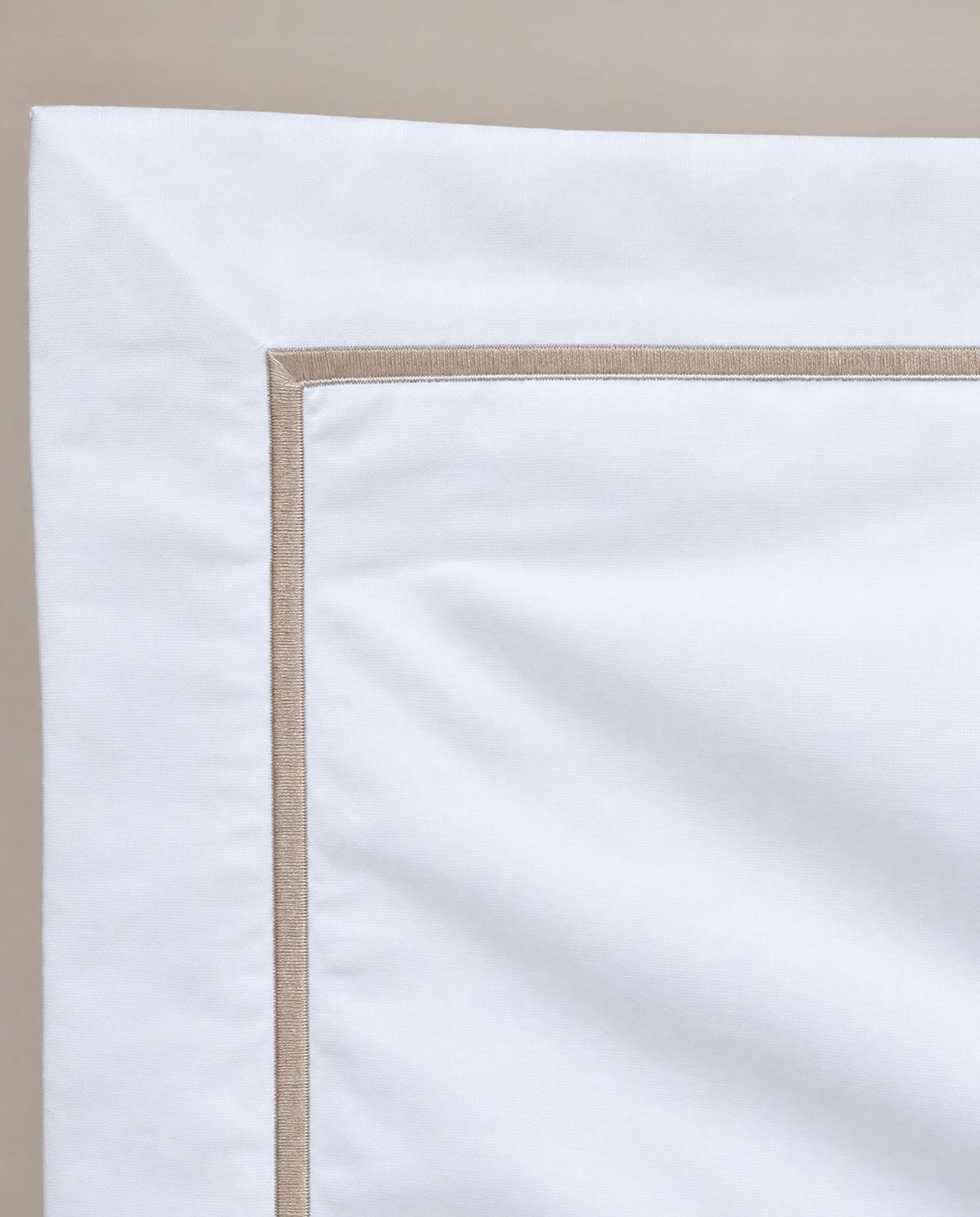 The champagne embroidery, up close.